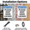 Signmission Please Keep Door Locked, 7 in W x Rectangle, Plastic OS-2PACK-NS-P-710-V-17472 - alternate 3